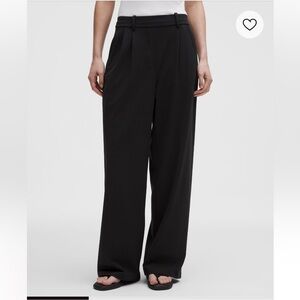Lululemon Daydrift High-Rise wide Leg Trouser Black Sz Medium Regular
